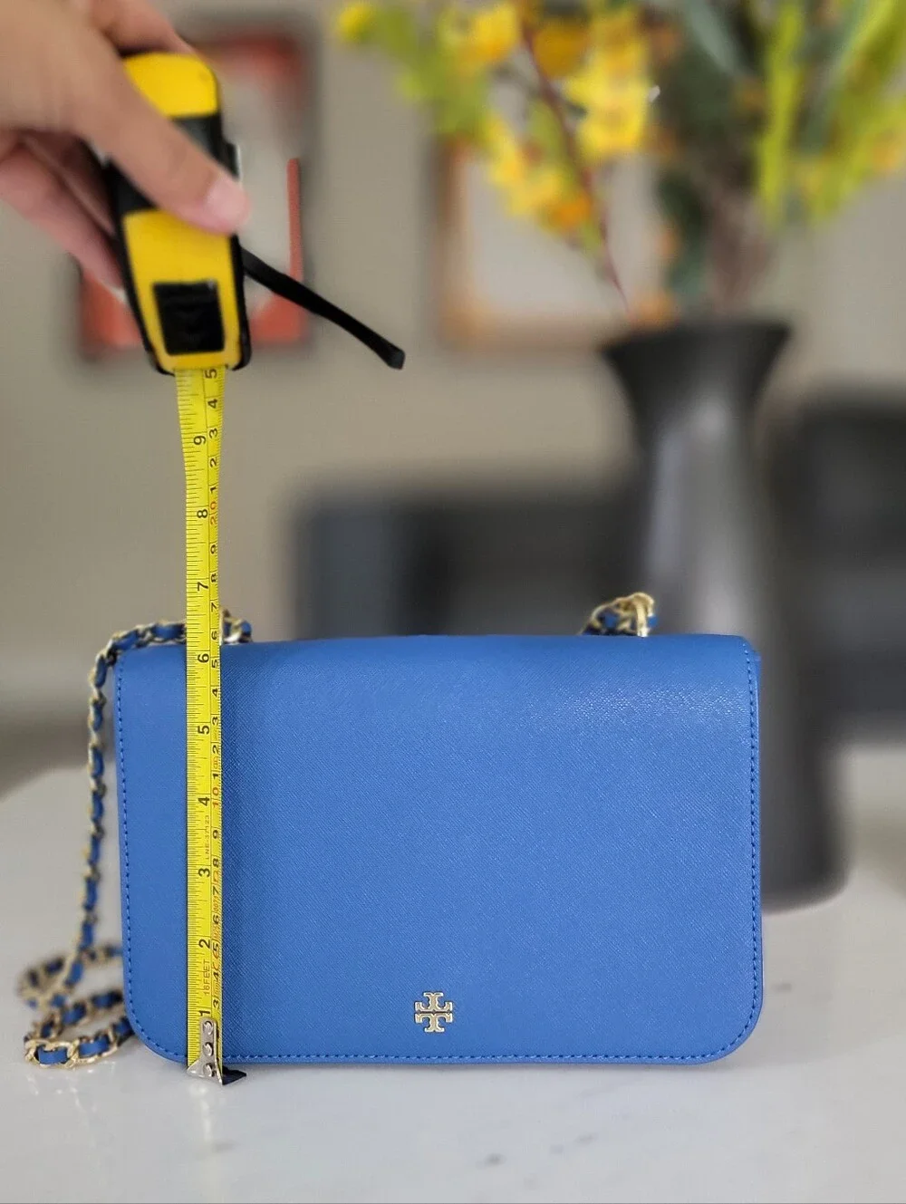 Tory Burch Emerson Shoulder Bag Regal Blue – Excellent Condition